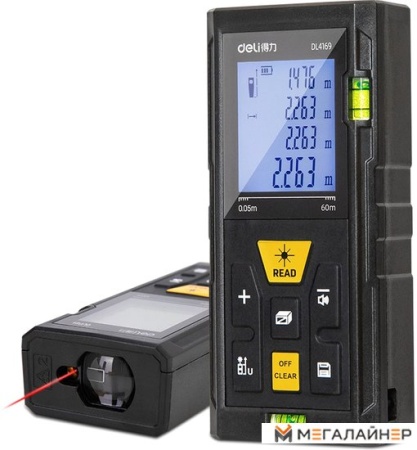 Купить Лазерный дальномер Deli DL4169 в Минске с доставкой
