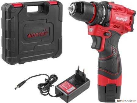 Дрель-шуруповерт Wortex LX BD 1215-1 Li 1333698 (с 1-им АКБ, кейс) купить в Минске с доставкой