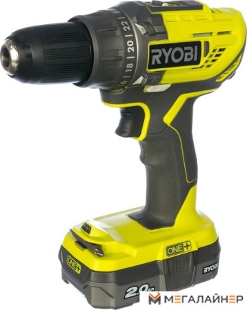 Дрель-шуруповерт Ryobi R18DD3-220S 5133003348 (с 2-мя АКБ 2 Ah, сумка) купить в Минске с доставкой