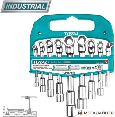 Набор ключей Total TLASWT0901 (9 предметов) купить в Минске с доставкой