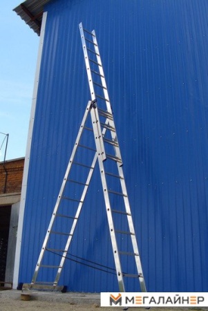 Лестница-стремянка Алюмет трехсекционная универсальная 5312 3x12 купить в Минске с доставкой