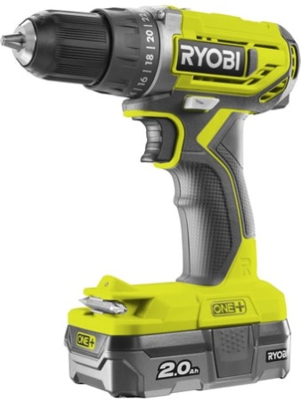 Дрель-шуруповерт Ryobi R18DD2-120S 5133003822 (с 1-им АКБ, сумка)