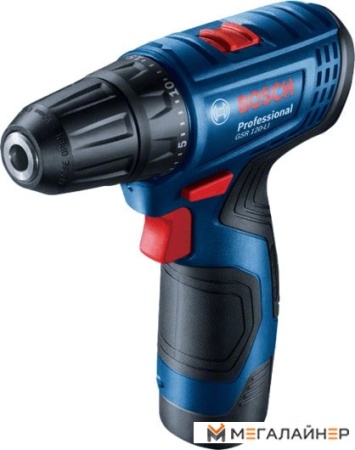Дрель-шуруповерт Bosch GSR 120-LI Professional 06019G8020 (с 2-мя АКБ, кейс) купить в Минске с доставкой