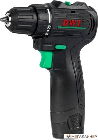 Дрель-шуруповерт DWT ABSP-12 DN-2 (с 2-мя АКБ, кейс) купить в Минске с доставкой