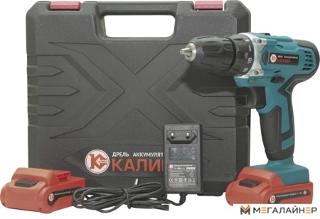 Дрель-шуруповерт Калибр ДА-12/2А (с 2-мя АКБ, кейс) купить в Минске с доставкой
