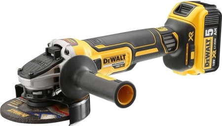 Угловая шлифмашина DeWalt DCG405P2 (с 2-мя АКБ, кейс) купить в Минске с доставкой