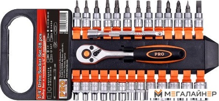 Набор торцевых головок и бит PRO Startul PRO-028 28 предметов купить в Минске с доставкой