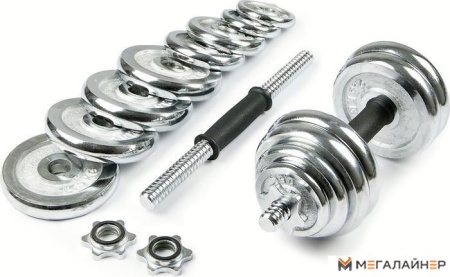 Набор гантелей Ametist хромированные 30 кг