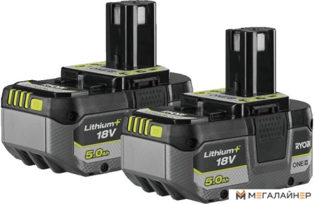 Набор аккумуляторов Ryobi RB1850X2 5133005305 (2x18В/5 Ah) купить в Минске с доставкой