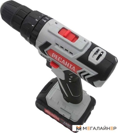 Дрель-шуруповерт Ресанта ДА-18Л-2ЛК-У (с 2-мя АКБ, кейс) купить в Минске с доставкой