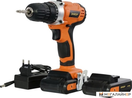 Дрель-шуруповерт Энкор ДША-20Л2 50035 (с 2-мя АКБ) купить в Минске с доставкой