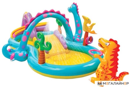 Надувной бассейн Intex игровой центр Dinoland (57135)