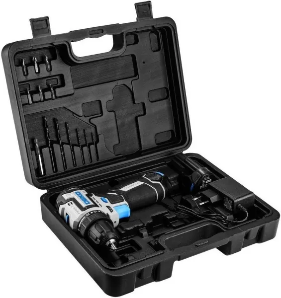 Дрель-шуруповерт Deko Sharker 12V PRO 084-1036 (с 2-мя АКБ, кейс) купить в Минске с доставкой