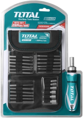 Отвертка с набором Total TACSD30266