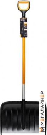 Лопата снеговая c изогнутой ручкой X-serie FISKARS 1057186 купить в Минске с доставкой