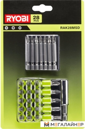 Набор бит Ryobi RAK28MSD (28 предметов) купить в Минске с доставкой