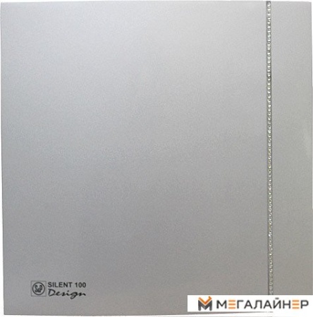 Вытяжной вентилятор Soler&Palau Silent-100 CZ Silver Design Swarowski [5210622400]