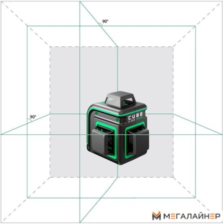 Купить Лазерный нивелир ADA Instruments Cube 3-360 Green Professional Edition А00573 в Минске с доставкой