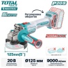 Угловая шлифмашина Total TAGLI221253 (без АКБ)