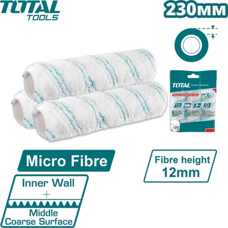 Ролик для валика Total THRC56091203 (3 шт) купить в Минске с доставкой