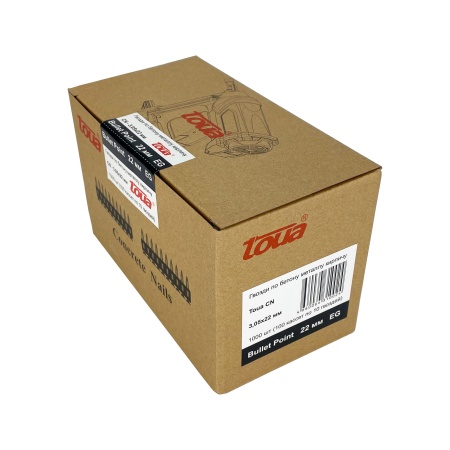 Гвозди по бетону Toua CN EGBP bullet point 3.05*22мм(1000шт) купить в Минске с доставкой