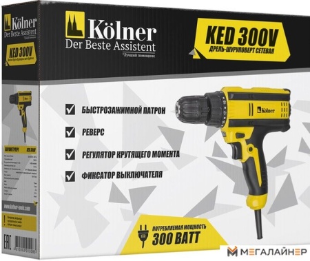 Дрель-шуруповерт Kolner KED 300V купить в Минске с доставкой