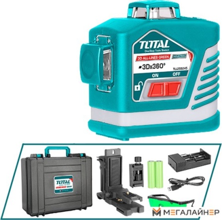 Купить Лазерный нивелир Total TLL255245 (с АКБ) в Минске с доставкой