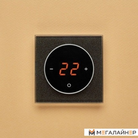 Терморегулятор DeLUMO Takto (0337 сияющий черный)