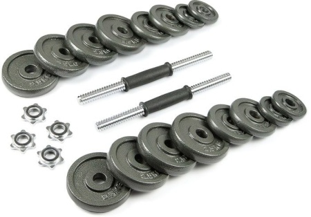 Гантели Atlas Sport Металлические в чемодане 2x15 кг