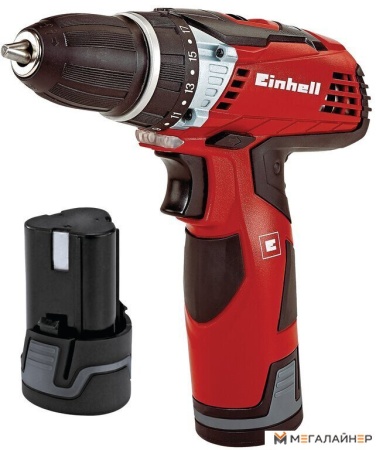 Дрель-шуруповерт Einhell TE-CD 12 Li 4513619 (с 2-мя АКБ, кейс) купить в Минске с доставкой