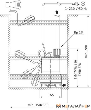 Дренажный насос Wilo Drain TM 32/8-10M купить в Минске с доставкой