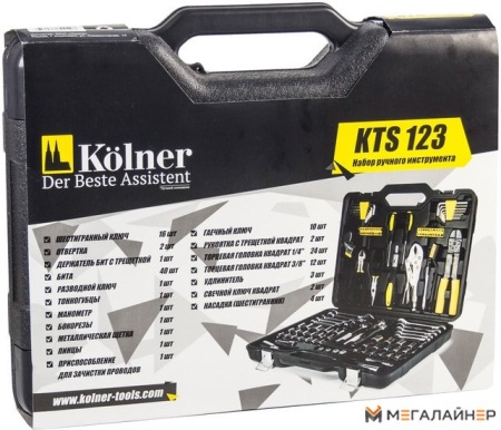 Универсальный набор инструментов Kolner KTS123 (123 предмета) купить в Минске с доставкой