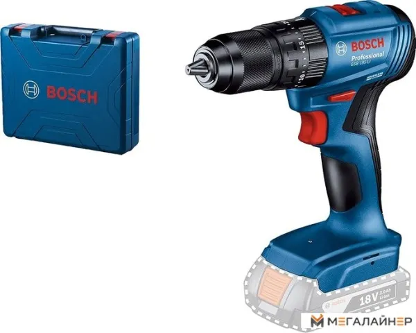 Ударная дрель-шуруповерт Bosch GSB 185-LI Professional 06019K3103 (без АКБ, кейс) купить в Минске с доставкой