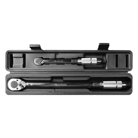 Набор ключей динамометрических  2 предмета 1/2" 28-210Nm + 1/4" 5-25Nm, щелчкового/предельного типа  (Правая-Левая резьба) BERGER BG2163