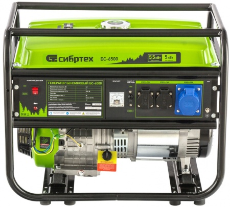 Купить Бензиновый генератор СибрТех БС-6500 в Минске с доставкой по РБ