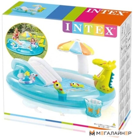 Надувной бассейн Intex Малыш Аллигатор 57165 (201x170)