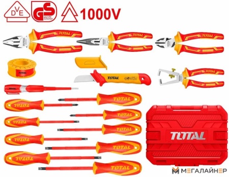 Набор отверток Total THKITH1601 (16 предметов) купить в Минске с доставкой