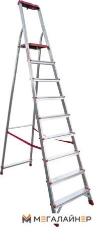 Лестница-стремянка Новая высота NV 3115 с органайзером (9 ступеней) купить в Минске с доставкой