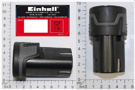 Аккумулятор Einhell 12V, 1,3 Ач, Li-Ion