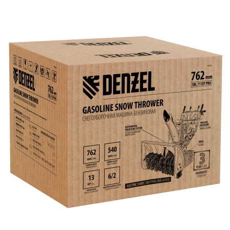 Бензиновая снегоуборочная машина Denzel SBL 711DT PRO, 420cc, гусеницы, эл.старт, блок. дифф. купить в Минске с доставкой