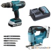 Makita DK18B59Y (шуруповерт, лобзик, 2 АКБ) купить в Минске с доставкой