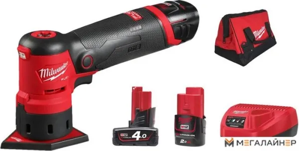 Дельташлифмашина Milwaukee M12FDSS-422X 4933479681 (с 2-мя АКБ 2 Ач, 4 Ач) купить в Минске с доставкой