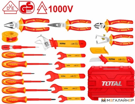 Универсальный набор инструментов Total THKITH1901 (19 предметов) купить в Минске с доставкой