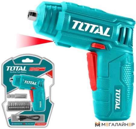 Электроотвертка Total TSDLI0402 (набор оснастки) купить в Минске с доставкой
