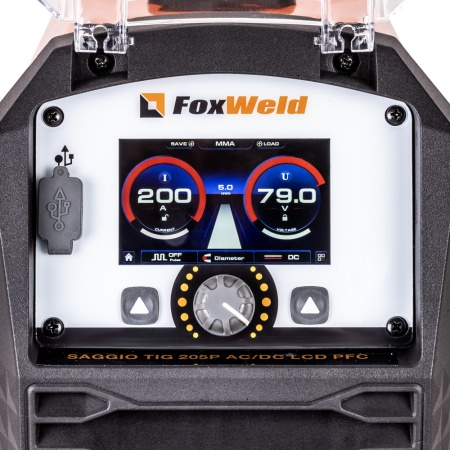 Аппарат аргонодуговой сварки Foxweld SAGGIO TIG 205P AC/DC LCD PFC