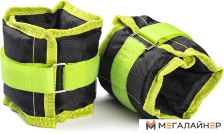 Утяжелитель Sundays IR97812 2x1 кг (черный/зеленый)