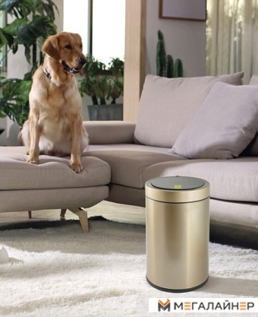 Мусорное ведро Eko Docomo X EK9286 12 л (шампанское золото) купить в Минске с доставкой