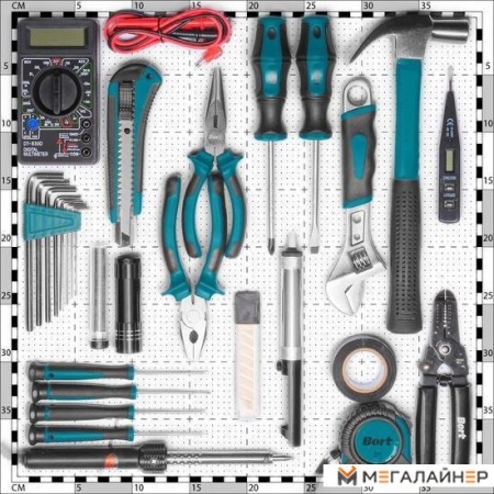 Универсальный набор инструментов Bort BTK-30E (30 предметов) купить в Минске с доставкой