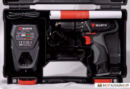 Дрель-шуруповерт Wurth BDD 10.8 Power 717501022 (с 2-мя АКБ) купить в Минске с доставкой