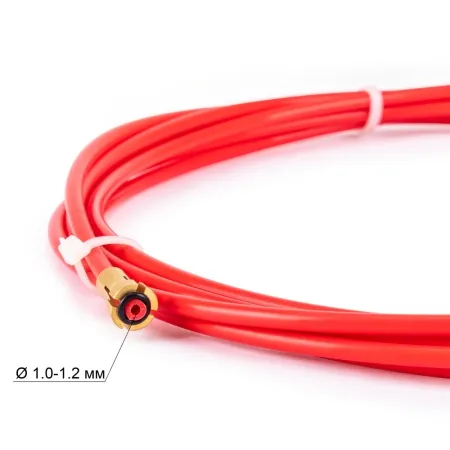 Канал тефлоновый красный FoxWeld 1,0-1,2мм, 3м (126.0021/GM0610)